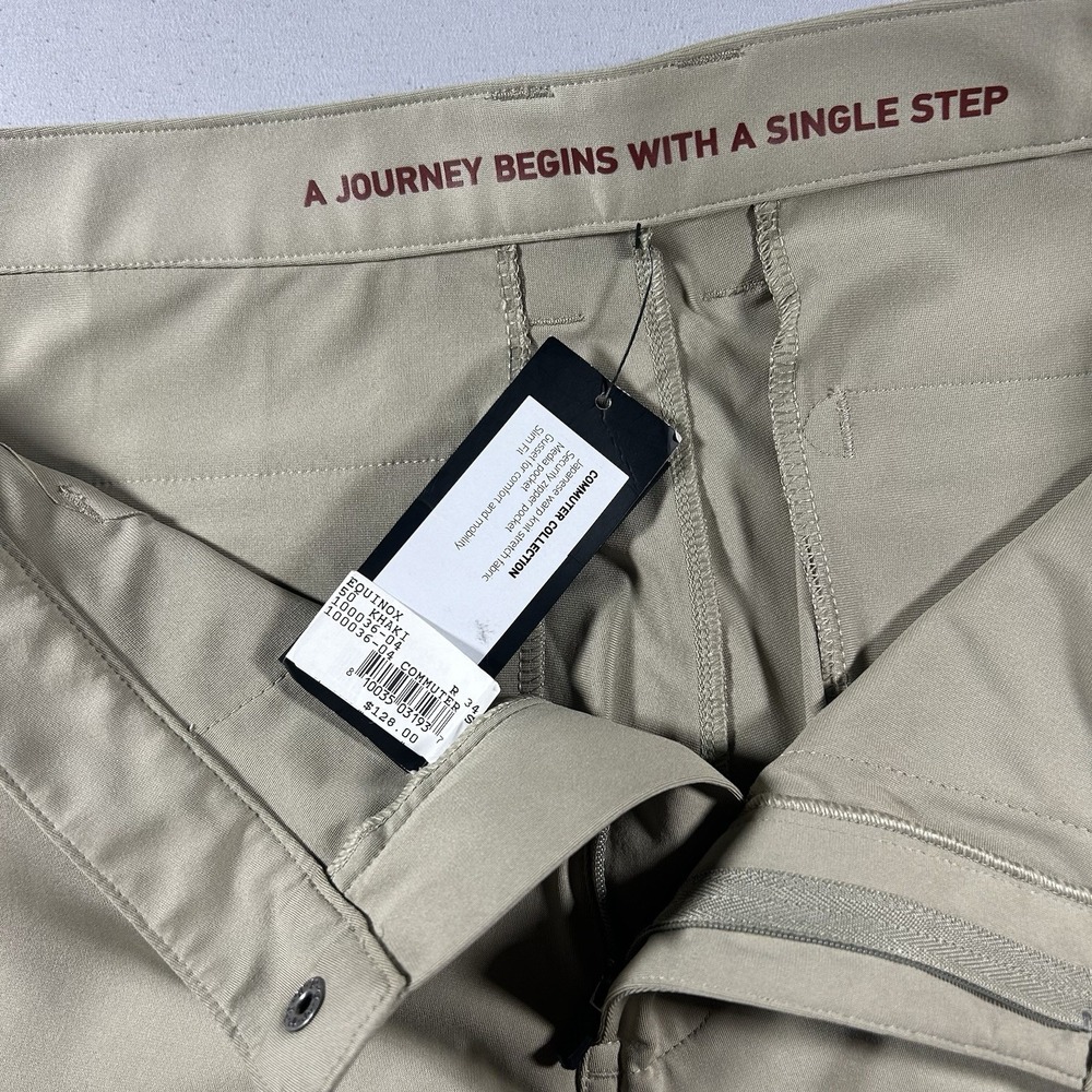 NWT Mens Rhone Commuter Slim Fit Pants 34x32 Tan Performance Golf Travel Casual - Picture 4 of 11